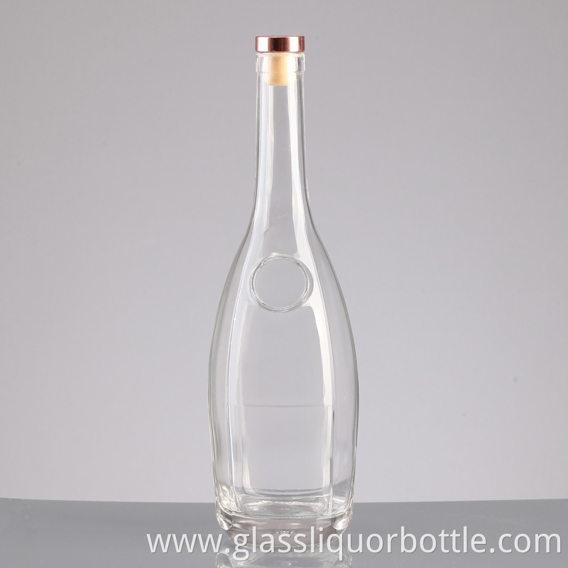 50cl 1L blue whisky vodka glass